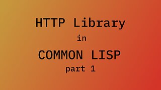 01 HTTP Library in Common Lisp
