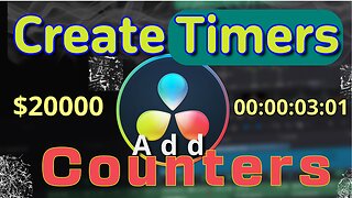 Create and Customize Timers and Counters in DaVinci Resolve