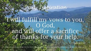 One Minute Daily Devotional -- Psalm 56:12