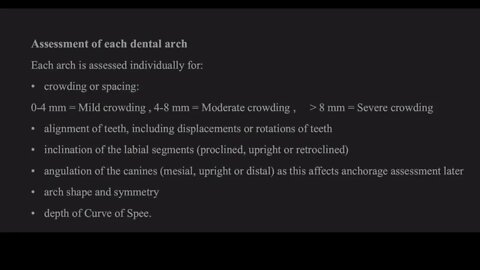 Orthodontics L3 (Intra-oral Examination)