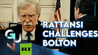 ARCHIVE: John Bolton Challenged on Regime Change Wars, Afghanistan, US Sanctions, Bombing of Syria