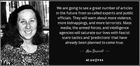 MAE BRUSSELL IN SANTA CRUZ (CIA DRUGS, BIOWARFARE, STAR WARS, NAZIS, ET CETERA)