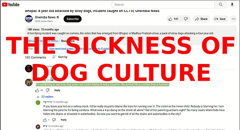The SICKNESS of dog culture