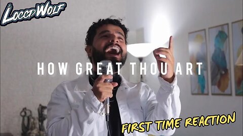 POWERFUL VOCALS! How Great Thou Art - Gabriel Henrique (Cover) | REACTION