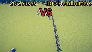 20 Zeuses Versus 100 Headbutters || Totally Accurate Battle Simulator