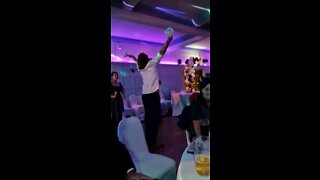 Drunk man dancing