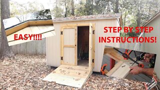 Building a shed as easy as ABC Easiest Roof overhang|Paulstoolbox