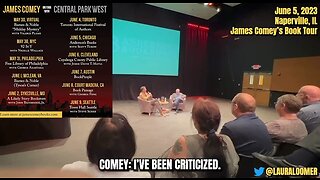 Laura Loomer confronts James Comey on his book tour - he leaves the stage!