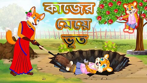 কাজের মেয়ের ভূত | Kajer Meyer Vuth | Fox Cartoon | Rupkothar Golpo | Bangla Cartoon Golpo