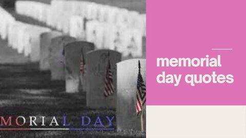 memorial day quotes