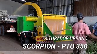 Triturador de Galhos / Picador de troncos - SCORPION PTU 350
