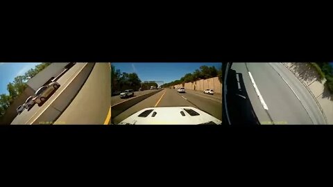 car dvr day test- 3 cameras side by side (with sound) - FFMPEG TEST