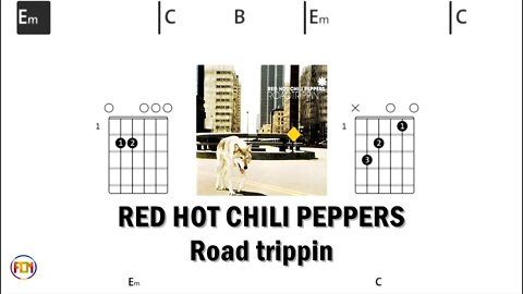 RED HOT CHILI PEPPERS Road trippin - (Chords & Lyrics like a Karaoke) HD