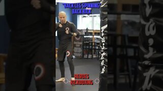 Heroes Training Center | Kickboxing & MMA "How To Throw A Back Leg Spinning Back Kick" | #Shorts