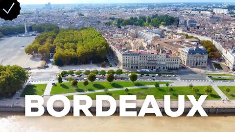 Bordeaux City, France - Drone Footage - Cinematic 4k Virtual Tour