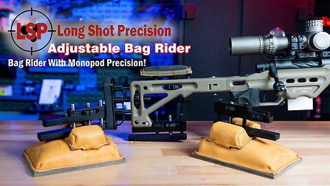 Adjustable Bag Rider - Long Range Rifle Bag Rider With Monopod Precision!