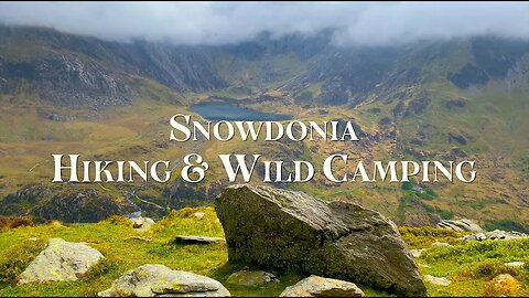 Hiking & Wild Camping 🏴󠁧󠁢󠁷󠁬󠁳󠁿 Snowdonia National Park [Day 2] Wales UK Travel vlog