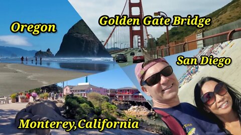 Road Trip Oregon to California Monterey,Caramel,San diego, Sacramento, CA. 1st stop Crescent City-
