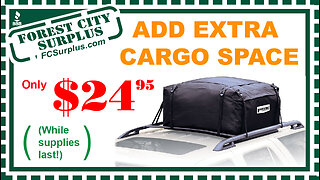 Add Extra Cargo Space With This Car Roof Carrier Bag For Only $24.95