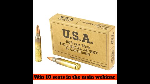 Winchester - 223 Remington - 55 Grain FMJ - 1000 ROUNDS MINI #1 FOR 10 SEATS IN THE MAIN WEBINAR