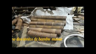 como fazer sino dos ventos de bambu gigante