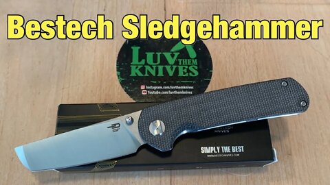 Bestech Sledgehammer .. fidget friendly micarta scales and easy to carry !