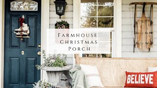 Farmhouse Christmas Porch