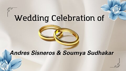Wedding Celebration of Andres Sisneros and Soumya Sudhakar // September 2, 2023