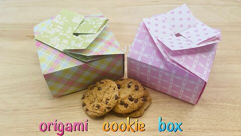 Cookie Box Origami | Fun Birthday Decorations | Gift Box | Cute Party Favors