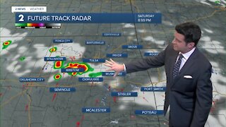 Scattered Storms Saturday Evening