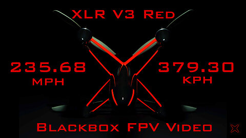 235.68 MPH Drone Speed Record Attempt 3 FPV/Blackbox Overlay
