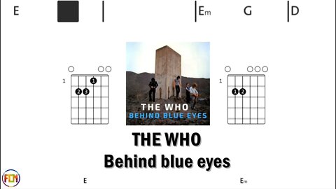 THE WHO Behind blue eyes - (Chords & Lyrics like a Karaoke) HD