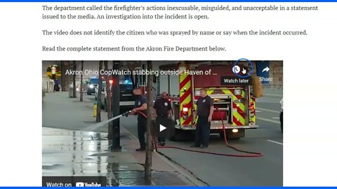 Fire Department Wants To Earn Some Hate Since Cops Have All The Fun - Akron Fire Earning The Hate