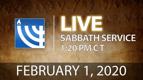 YRM LIVE Sabbath Services, February 1, 2020