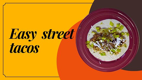 Chicken Street Tacos w/ Homemade Salsa Verde
