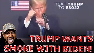 Audience ERUPTS Over Trump ROASTING Joe Biden Wanting To Fight Him MOCKING Him Getting Lost On Stage