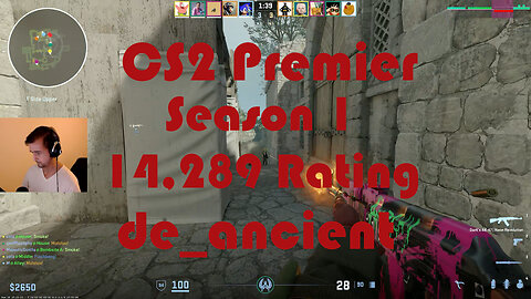 CS2 Premier Matchmaking - Season 1 - 14,289 Rating - de_ancient