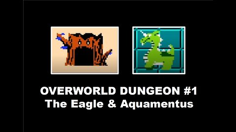 Legend of Zelda (NES) OverWorld Dungeon 1 Complete Walkthrough Guide: The Eagle & Aquamentus
