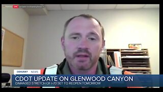 CDOT officials say plan on track to reopen I-70 through Glenwood Canyon Saturday