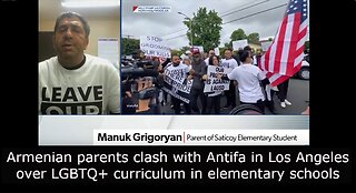 Fights break out amid Cali school board meeting on LGBTQ curriculum - Parents clash with antifa
