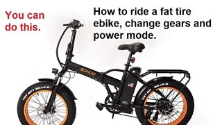 How To Ride Fat Tire ebike