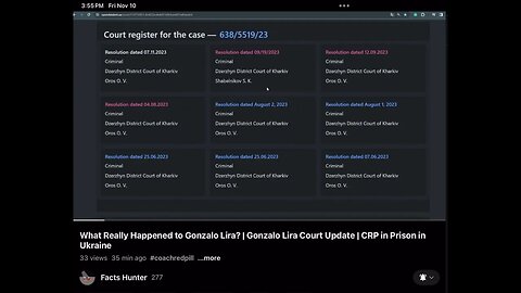 Gonzalo Lira’s Court Case Update