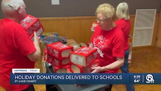 Fort Pierce Elks Lodge donates gifts to 1200 St. Lucie Public School students