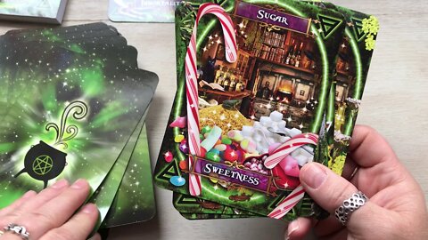 Unboxing Witches’ Kitchen Oracle Cards by Barbara Meiklejohn-Free and Flavia Kate Peters