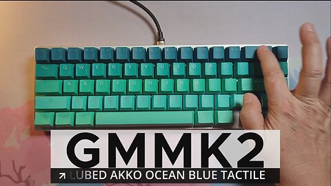 ASMR Typing on Modded & Tuned GMMK2 & Akko Ocean Blue
