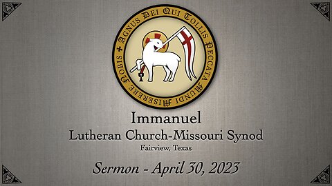 Sermon - April 30, 2023