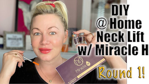 DIY Neck Lift with Miracle H: Round 1 | Code Jessica10 Saves you Money!