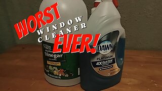 Don't use Dish Soap for window cleaning solution.