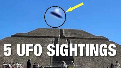UFO Planet #31 - UFO appears over temple in Mexico