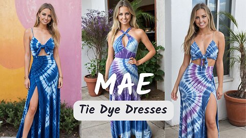 Mae's Sexy Collection of Trendy Tie-Dye Dresses